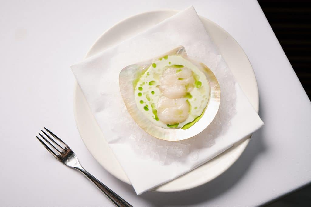 Shark Bay Scallop, Coconut Ceviche, Herb Oil (4)